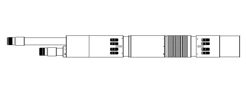 Line drawing of an ESP packer